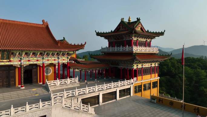 寺庙古建吉祥彩绘匠心工艺阳江飞龙寺