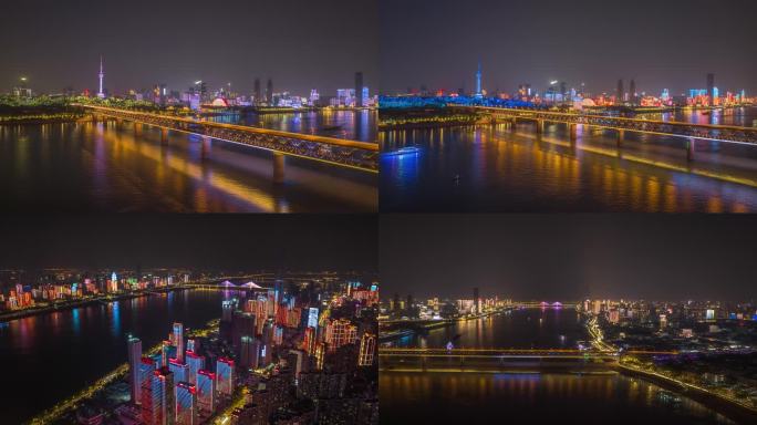 【正版5K素材】武汉城市夜景宣传片延时