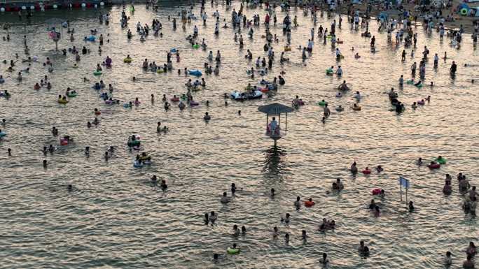 4K原素材—奉贤碧海金沙海滨浴场