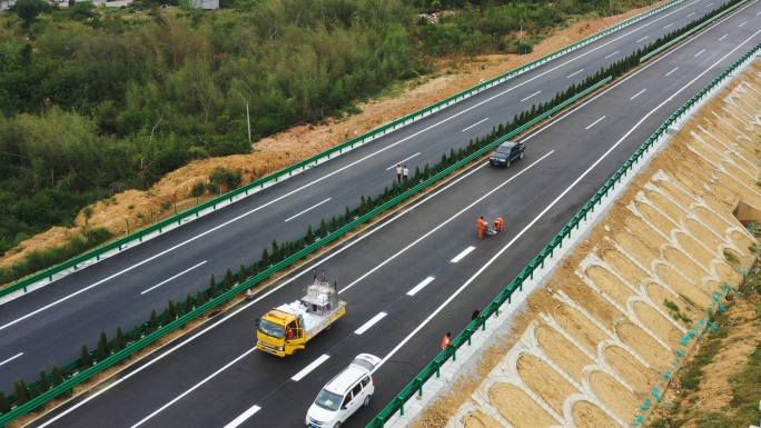 高速公路划线道路划线