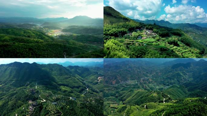 浙西大山 自然风光 山村 梯田 山里农户