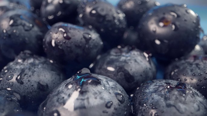 蓝莓4K实拍