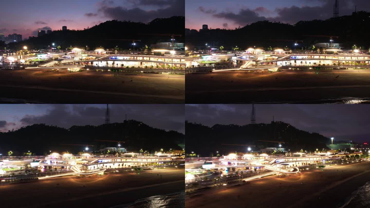 4k 25p 珠海城市阳台 夜景航拍延时