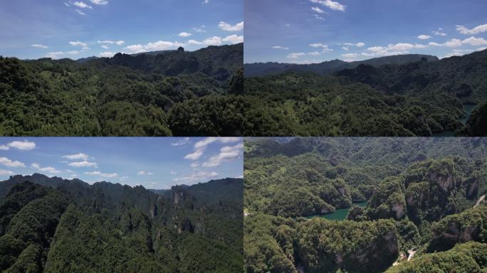 4K航拍张家界宝峰湖武陵源森林公园