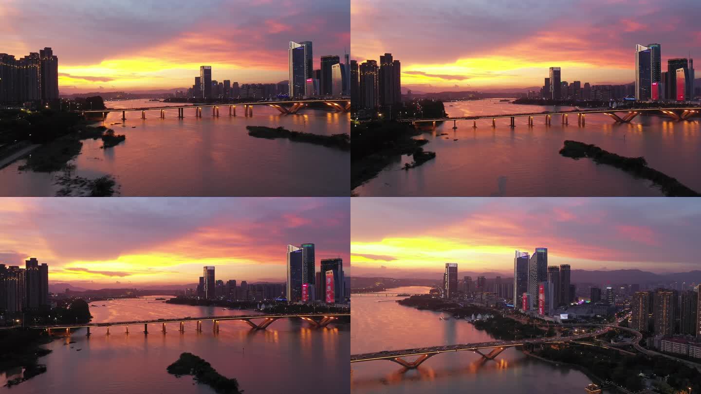 福州闽江夕阳