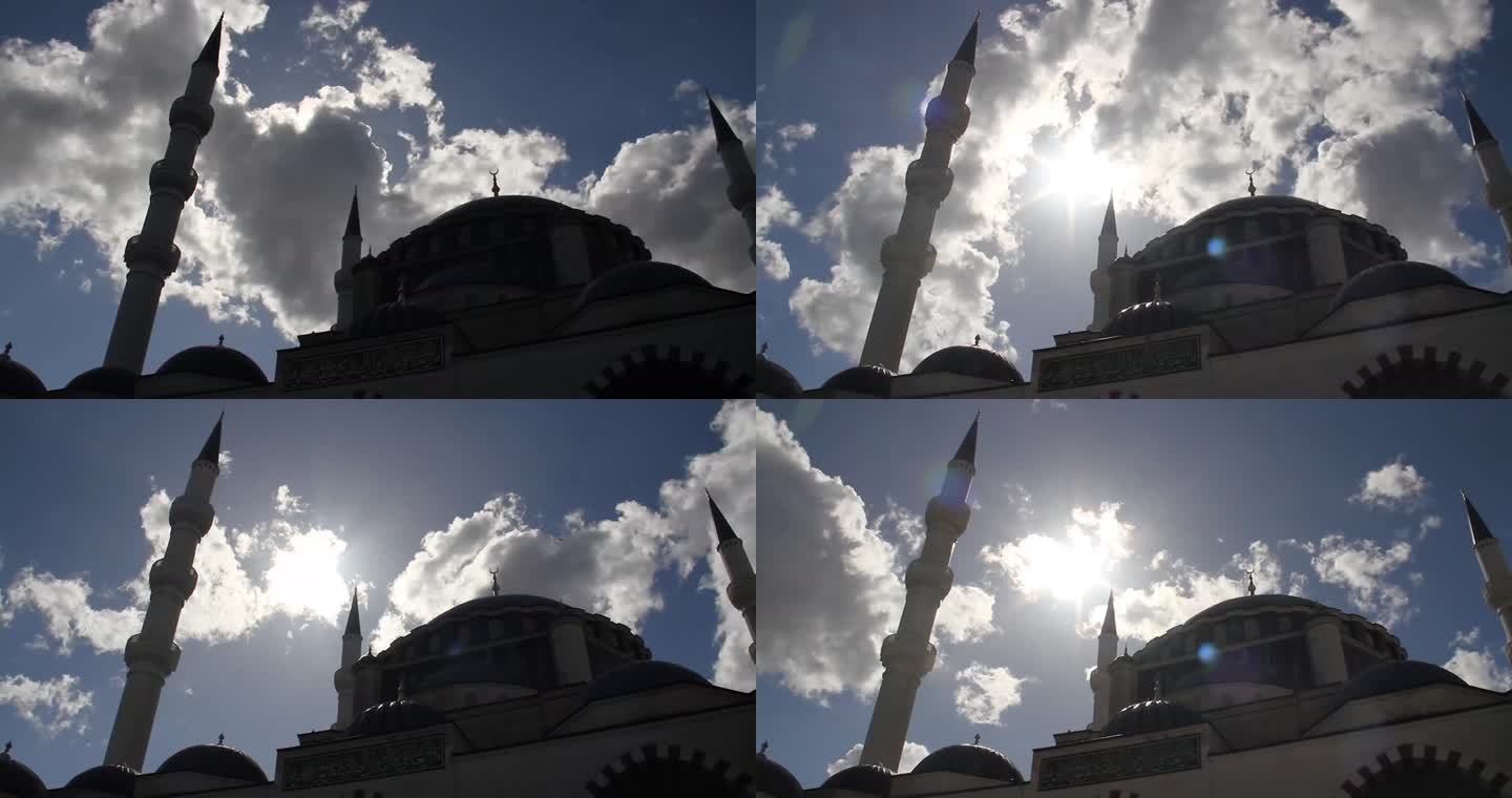 土耳其清真寺的延时视频