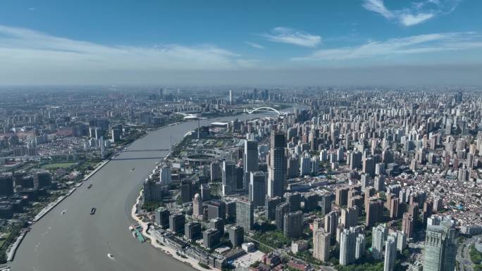 超高清航拍上海城市宣传片
