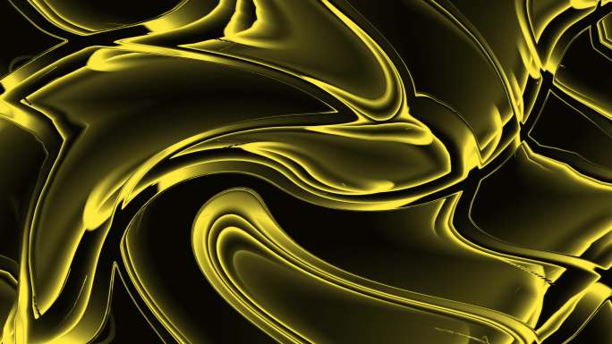 抽象艺术质感金属黄金流体创意背景10