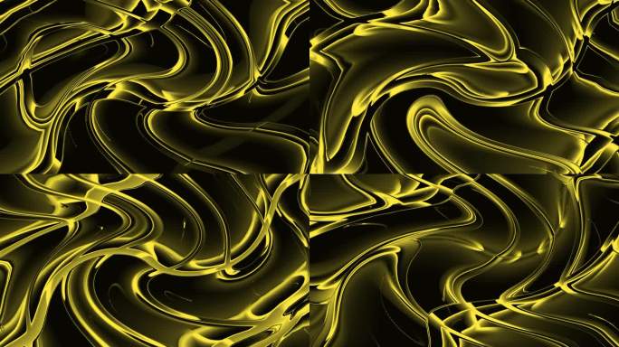 抽象艺术质感金属黄金流体创意背景10