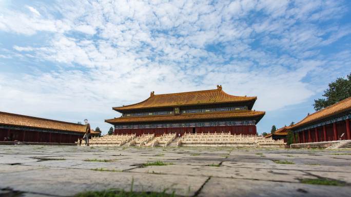 北京故宫太庙延时摄影