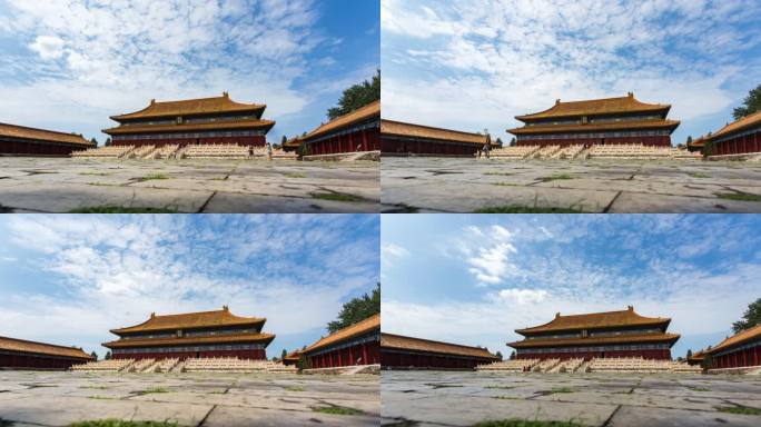 北京故宫太庙延时摄影