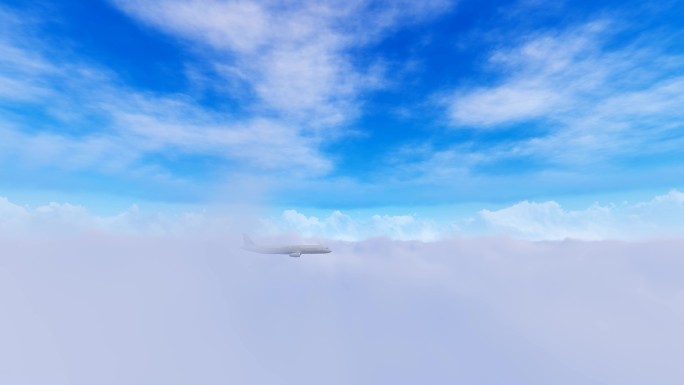 4k飞机 穿过云层