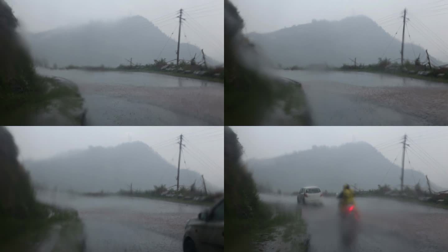 山区大雨洪涝雨自然灾害