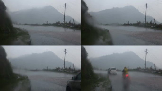 山区大雨洪涝雨自然灾害