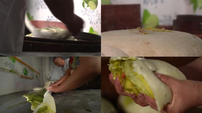 巴里坤蒸饼制作过程