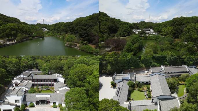 岳阳君山岛航拍 平移