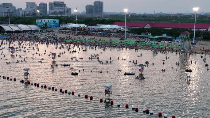 4K原素材—奉贤碧海金沙海滨浴场