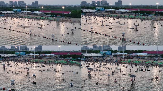 4K原素材—奉贤碧海金沙海滨浴场