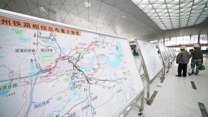 杭州铁路枢纽总布置示意图