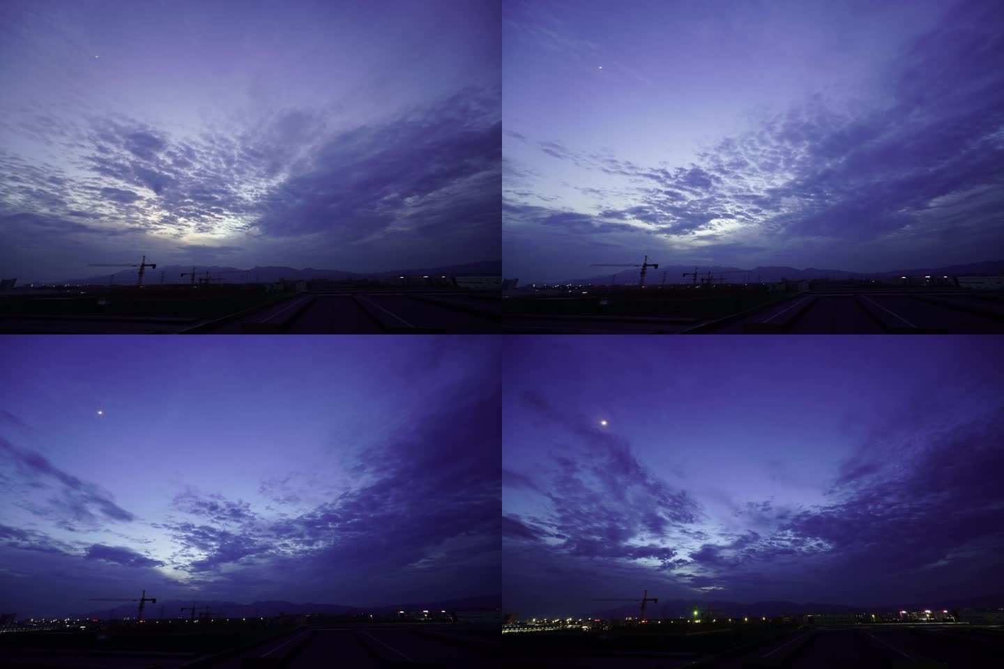 原创4k延时拍摄风云变幻天空蓝天白云素材