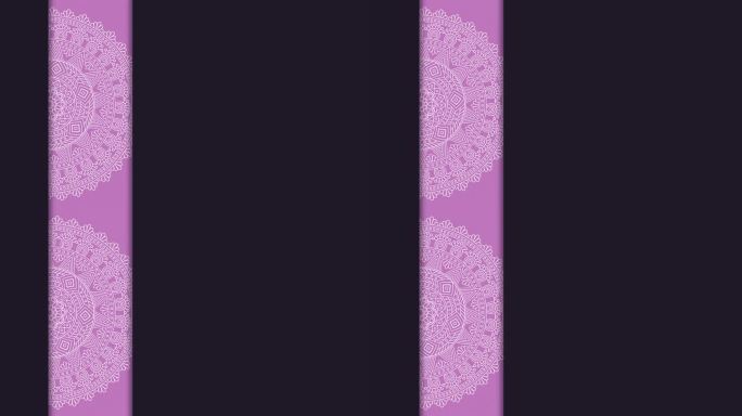 正式粉色伊斯兰斋月背景动画，带空白文本区贺卡库存视频-正宗中东和印度风格背景，带复制空间