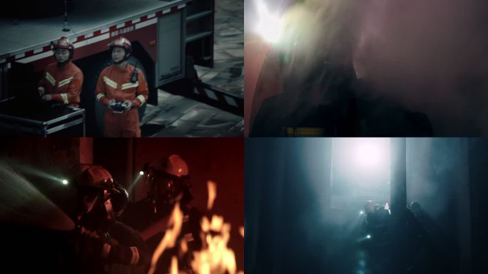 火场紧急救援4K原创高清视频