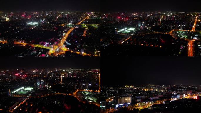 泰城夜景航拍