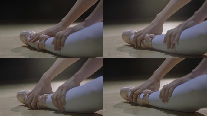 芭蕾舞者受伤按摩脚挫折成长奋斗历程柔韧性
