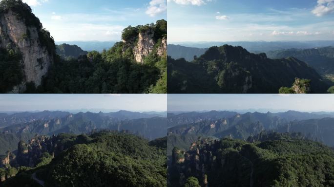4K航拍张家界天子山武陵源森林公园