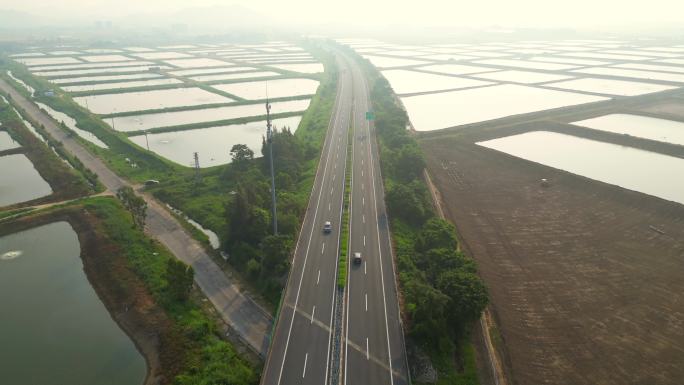 沿海高速公路 早晨的高速公路