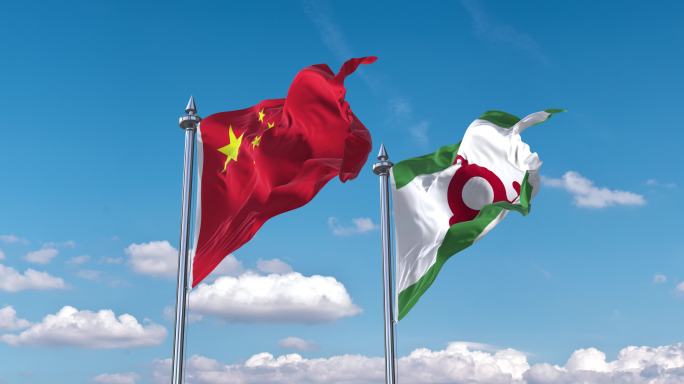 中国- 印古什共和国国旗