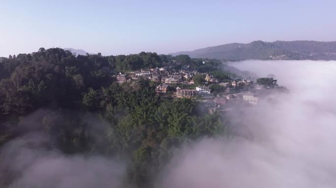 【5K】景迈山芒景上寨日出云海航拍