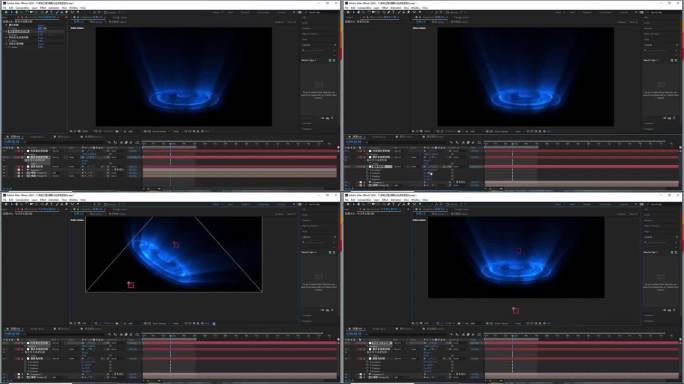 4K圆圈光柱效果