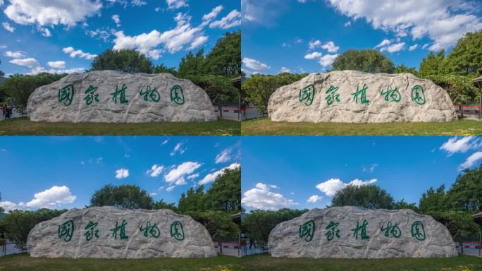 北京国家植物园4K延时拍摄