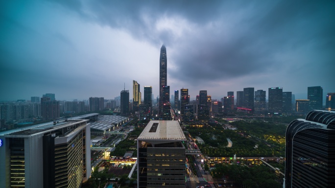 深圳福田CBD风云欲来大景