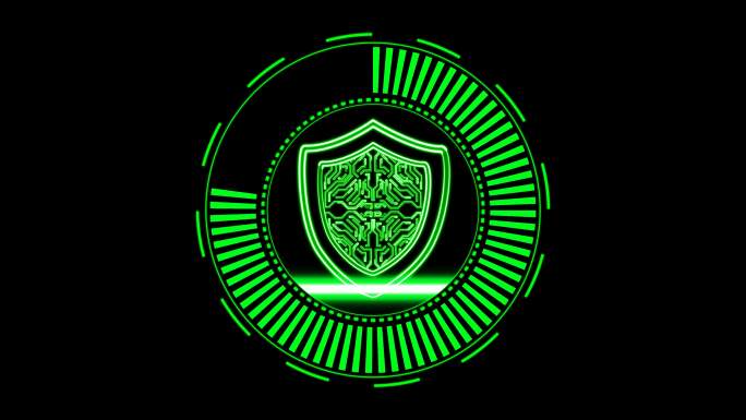 4K高科技防护罩加密扫描通道视频绿色1