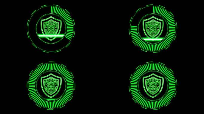4K高科技防护罩加密扫描通道视频绿色1