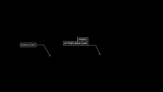 线条文字标注框