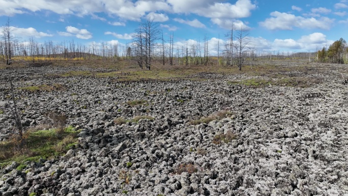 内蒙古达尔滨湖火山熔岩地貌