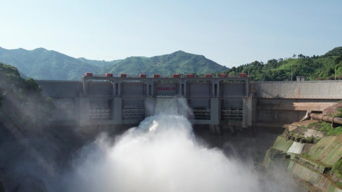 湖南郴州欧阳海大坝航拍