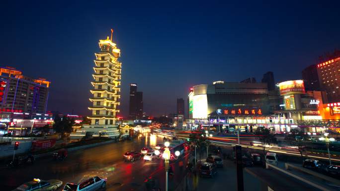 二七广场 郑州夜景 夜生活