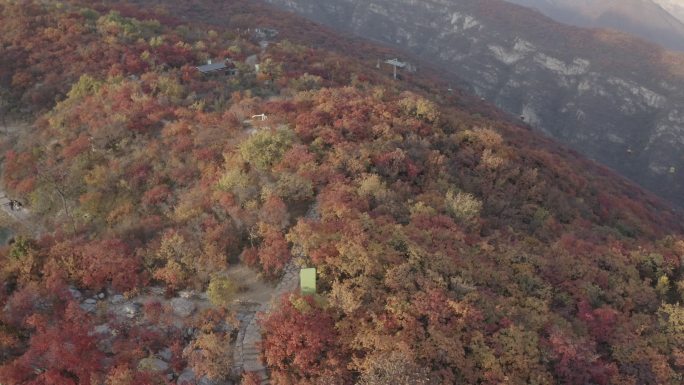 坡峰岭 云湖 秋季航拍