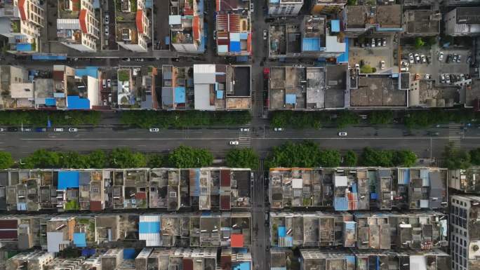 文明城市建设多组街景整洁