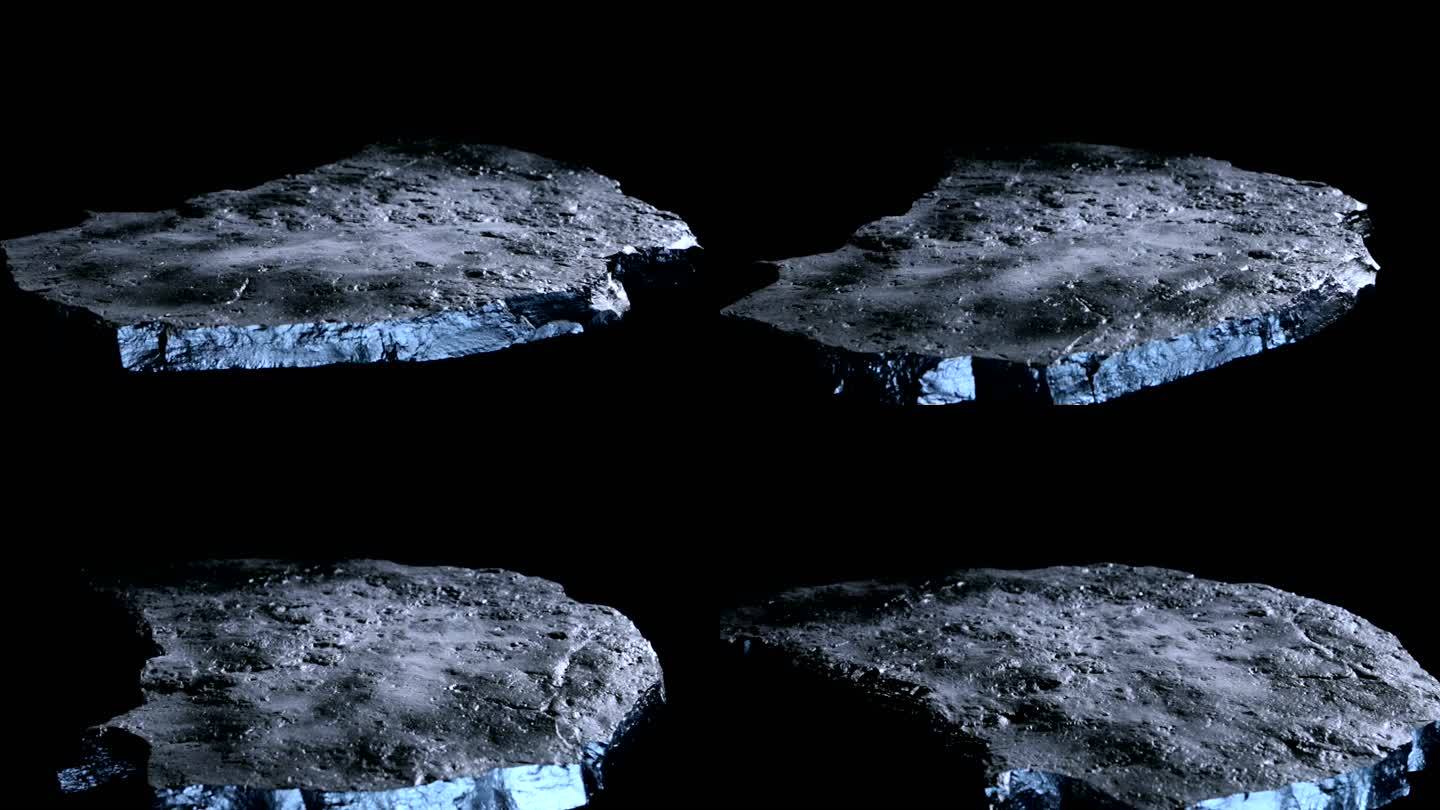 陨石星球表面太空石头