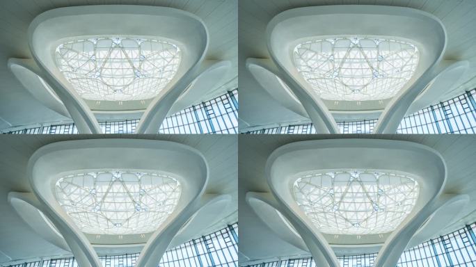 杭州机场T4航站楼莲花钢结构创意空间建筑