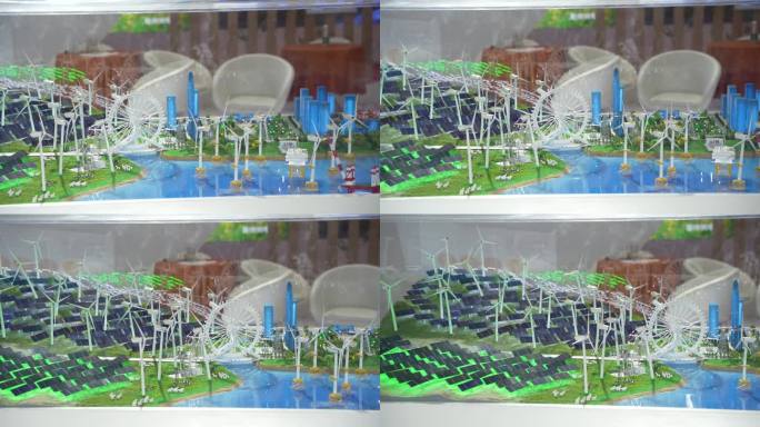 绿色能源发电演示模型展会展厅展示