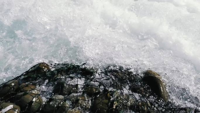 湍急 河水 水花 水坝