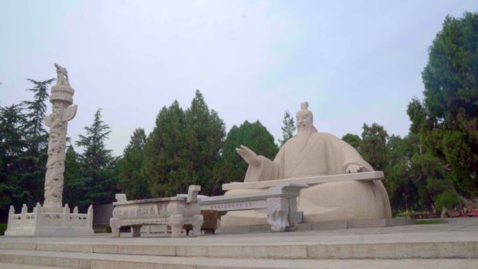 舜帝 雕塑 陵墓  运城 景区