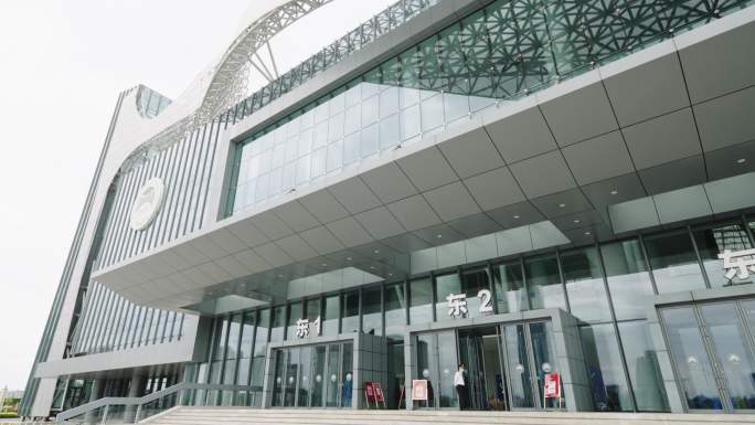 宁夏国际会堂外观和内部环境4k