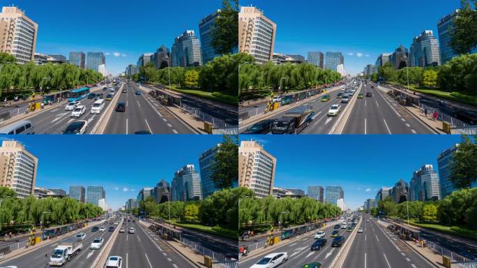 北京城市道路車流
